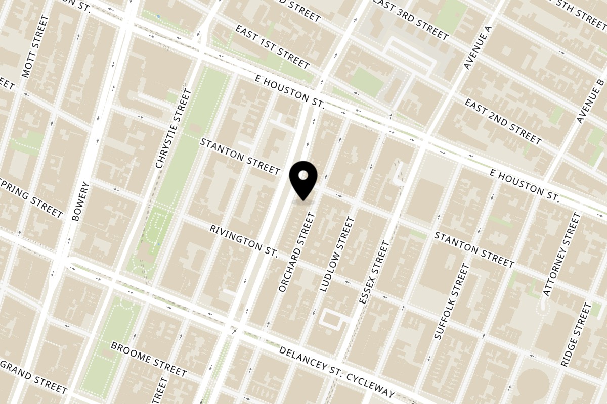 Map showing the location of Mr. Taka Ramen on 170 Allen St in New York